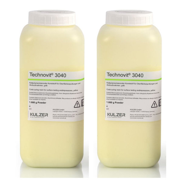 Technovit® 3040 Pulver, gelb, 2 x 1.000 g